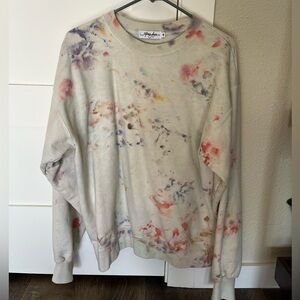 Crewneck tie-dye sweatshirt